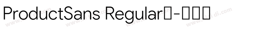 ProductSans Regular字字体转换